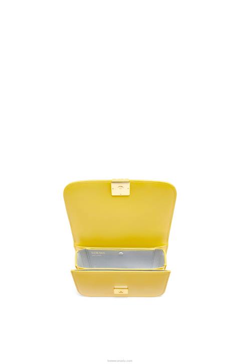Loewe Small Goya bag in silk calfskin 688V304 Women Yellow