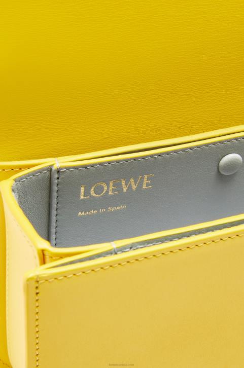 Loewe Small Goya bag in silk calfskin 688V304 Women Yellow