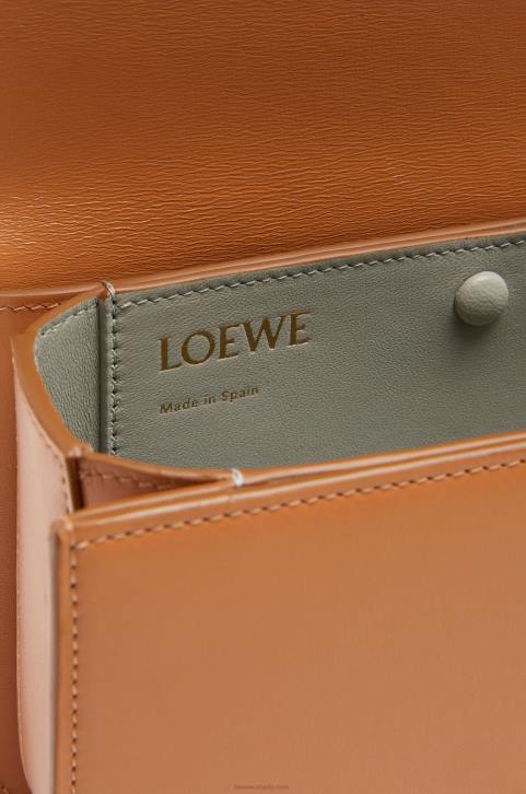 Loewe Small Goya bag in silk calfskin 688V305 Women Warm Desert