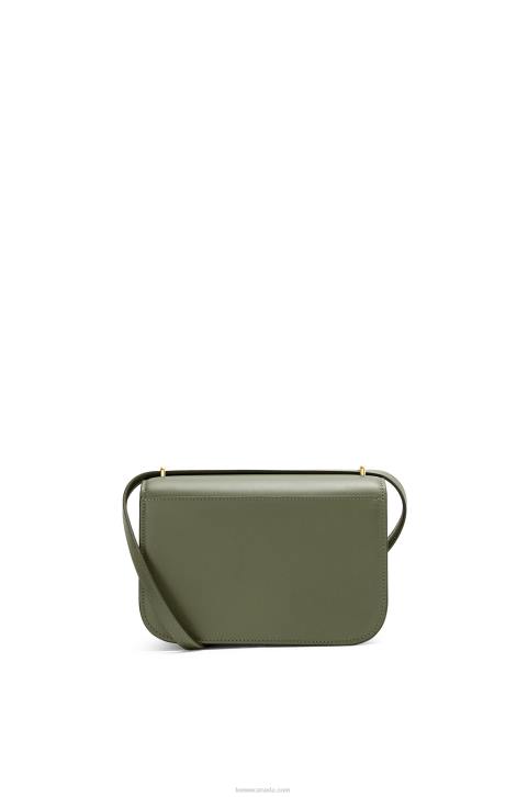 Loewe Small Goya bag in silk calfskin 688V307 Women Avocado Green