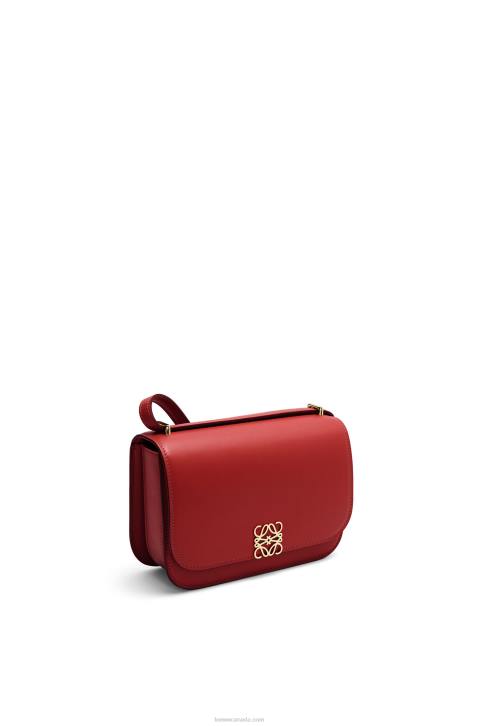 Loewe Small Goya bag in silk calfskin 688V308 Women Deep Red