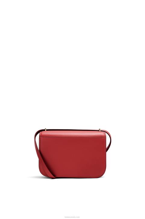 Loewe Small Goya bag in silk calfskin 688V308 Women Deep Red
