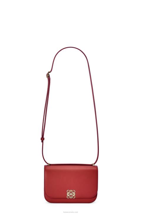 Loewe Small Goya bag in silk calfskin 688V308 Women Deep Red