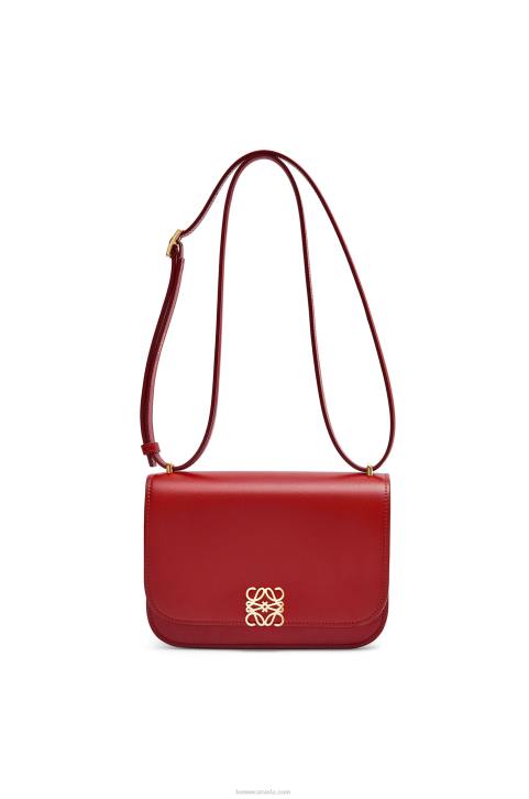 Loewe Small Goya bag in silk calfskin 688V308 Women Deep Red