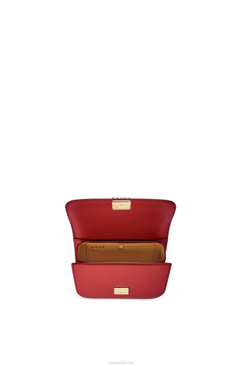 Loewe Small Goya bag in silk calfskin 688V308 Women Deep Red