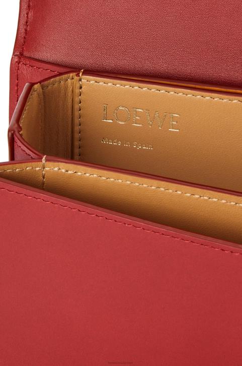 Loewe Small Goya bag in silk calfskin 688V308 Women Deep Red