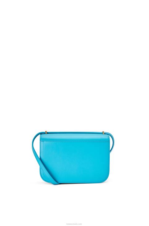 Loewe Small Goya bag in silk calfskin 688V309 Women Cyan