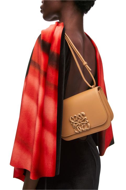 Loewe Small Goya bag in silk calfskin 688V455 Women Warm Desert
