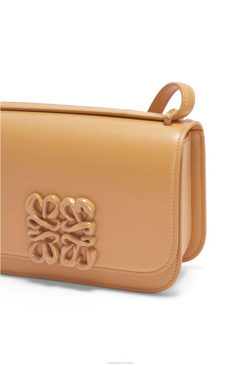 Loewe Small Goya bag in silk calfskin 688V455 Women Warm Desert