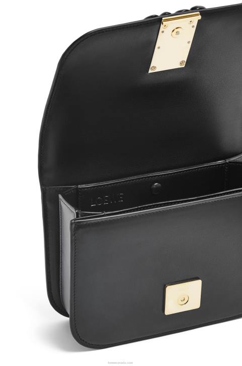 Loewe Small Goya bag in silk calfskin 688V456 Women Black