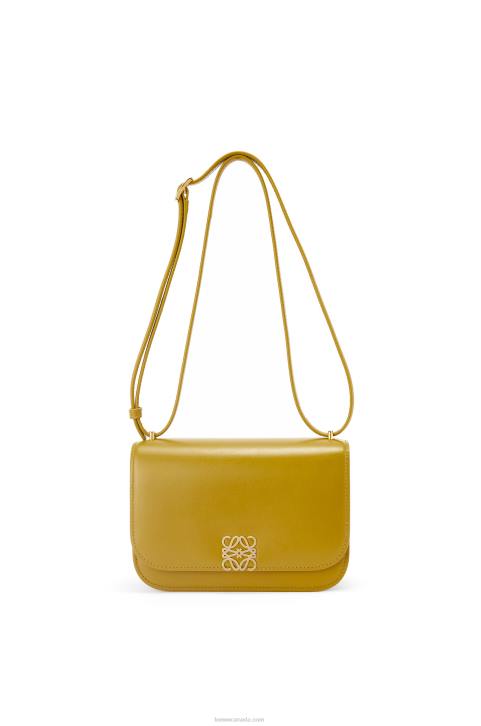 Loewe Small Goya bag in silk calfskin 688V496 Women Ochre