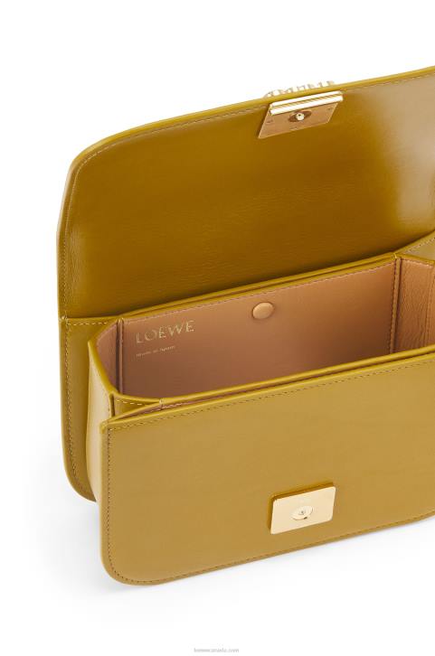 Loewe Small Goya bag in silk calfskin 688V496 Women Ochre