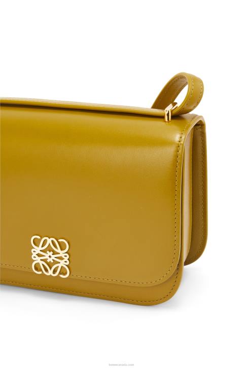 Loewe Small Goya bag in silk calfskin 688V496 Women Ochre