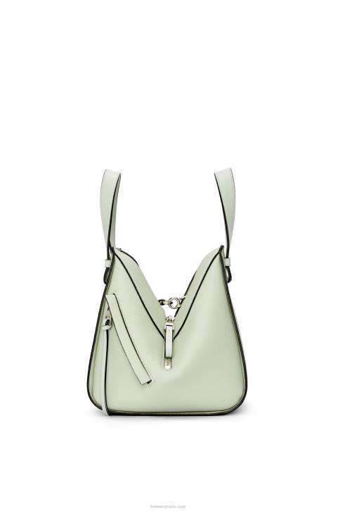 Loewe Compact Hammock bag in soft grained calfskin 688V343 Women Light Celadon