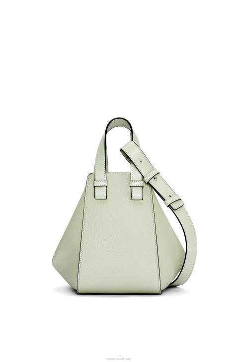 Loewe Compact Hammock bag in soft grained calfskin 688V343 Women Light Celadon