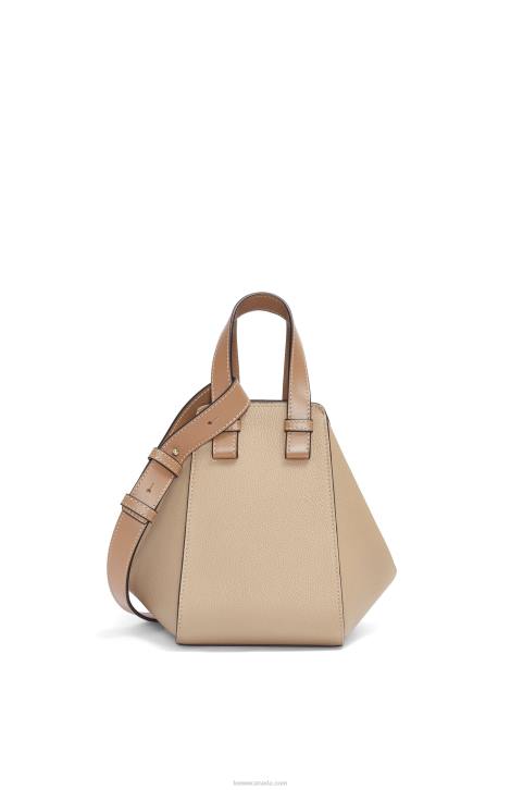 Loewe Compact Hammock bag in soft grained calfskin 688V344 Women Sand