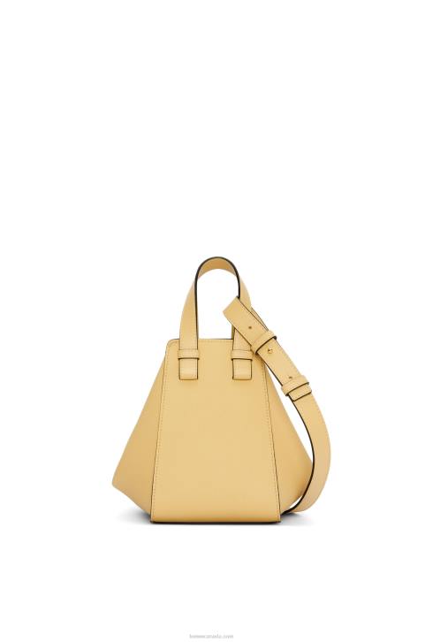 Loewe Compact Hammock bag in soft grained calfskin 688V405 Women Dark Butter