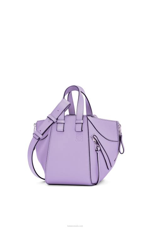 Loewe Compact Hammock bag in soft grained calfskin 688V406 Women Light Mauve