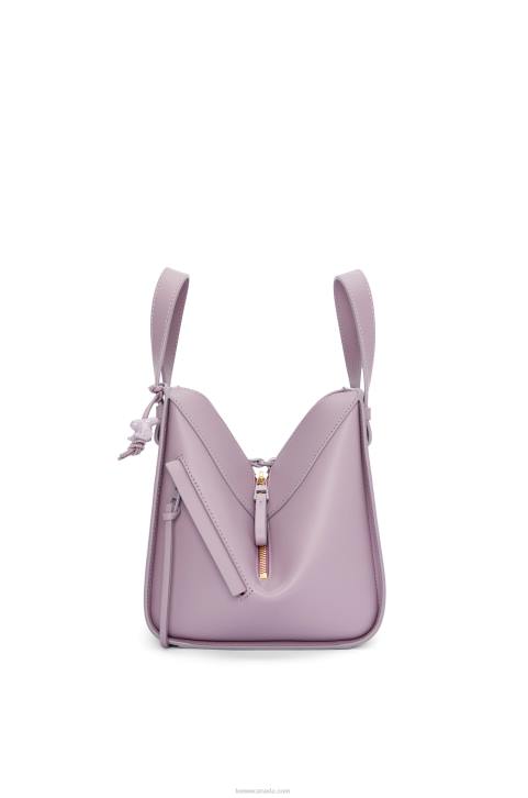 Loewe Compact Hammock in satin calfskin 688V312 Women Pale Aubergine Glaze