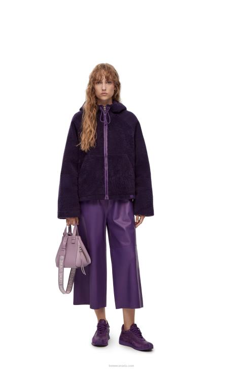 Loewe Compact Hammock in satin calfskin 688V312 Women Pale Aubergine Glaze