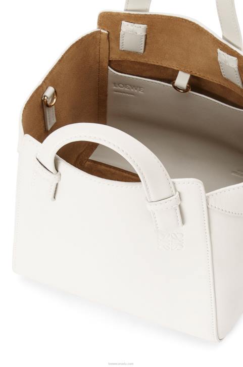 Loewe Hammock Nugget bag in nappa calfskin 688V499 Women Soft White