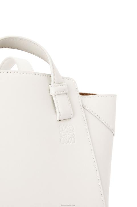 Loewe Hammock Nugget bag in nappa calfskin 688V499 Women Soft White