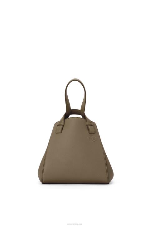 Loewe Hammock Nugget bag in soft grained calfskin 688V500 Women Laurel Green