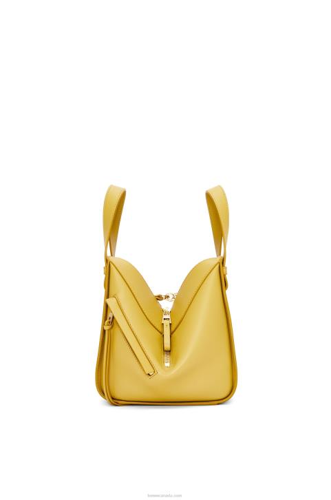 Loewe Hammock compact bag in classic calfskin 688V373 Women Bright Ochre