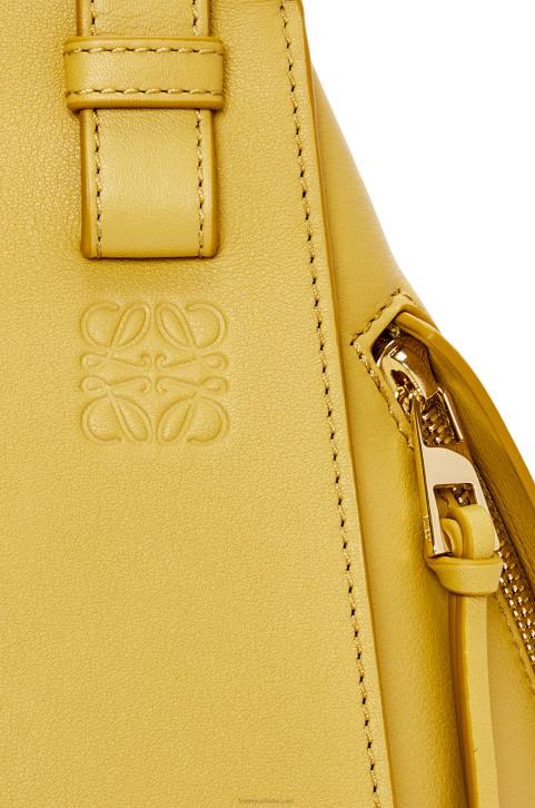 Loewe Hammock compact bag in classic calfskin 688V373 Women Bright Ochre
