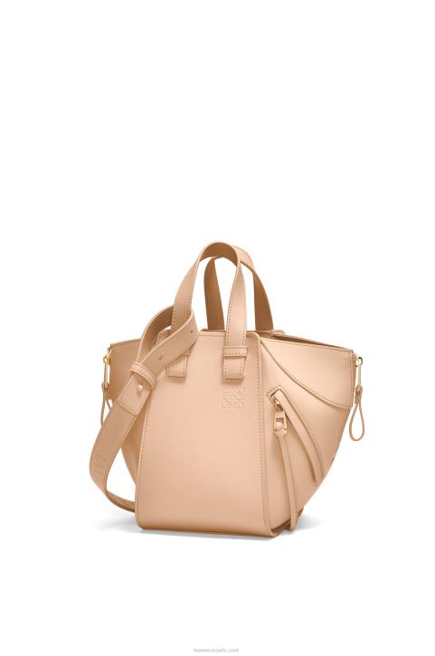 Loewe Hammock compact bag in satin calfskin 688V432 Women Nude