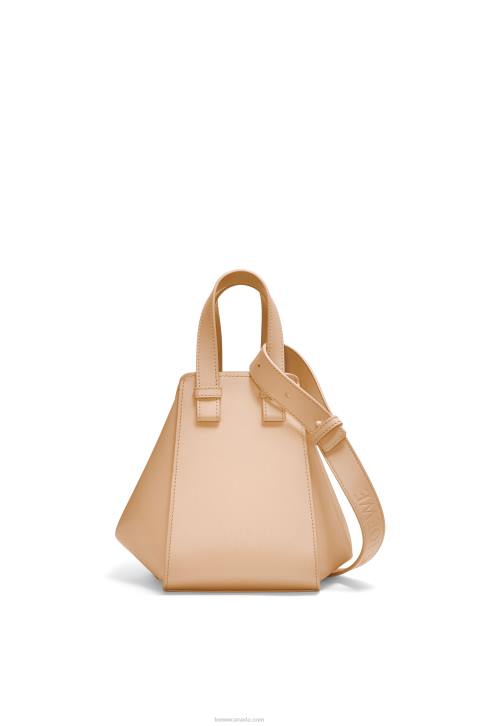 Loewe Hammock compact bag in satin calfskin 688V432 Women Nude