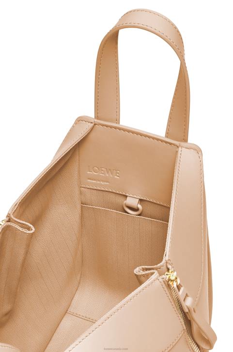 Loewe Hammock compact bag in satin calfskin 688V432 Women Nude