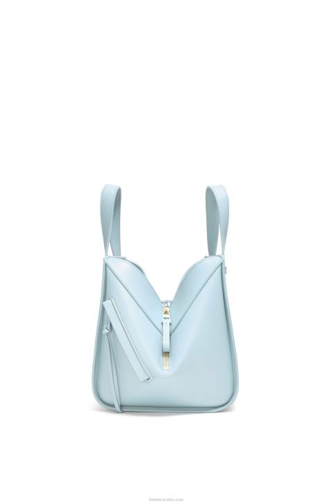 Loewe Hammock compact bag in satin calfskin 688V460 Women Aquamarine