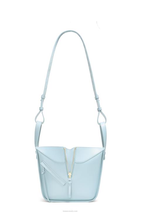 Loewe Hammock compact bag in satin calfskin 688V460 Women Aquamarine