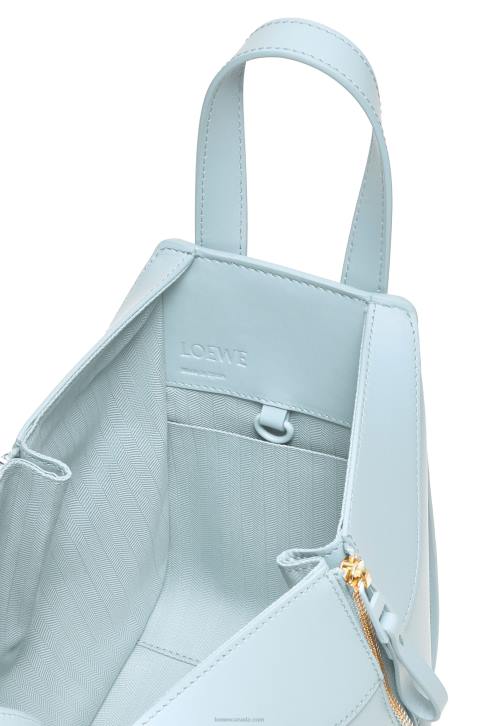Loewe Hammock compact bag in satin calfskin 688V460 Women Aquamarine