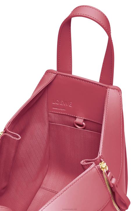 Loewe Hammock compact bag in satin calfskin 688V488 Women Plumrose