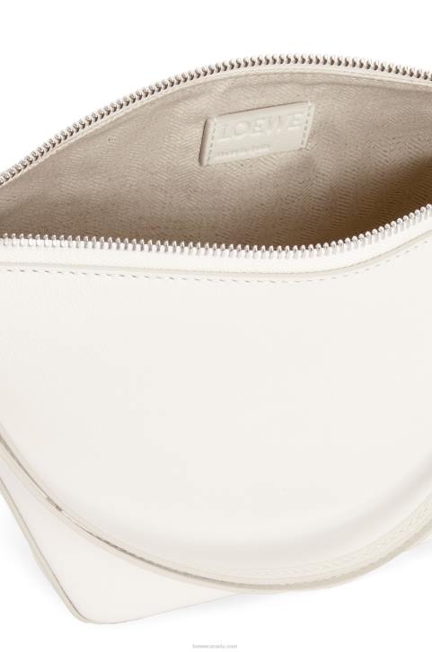 Loewe Mini Hammock Hobo bag in classic calfskin 688V324 Women Soft White