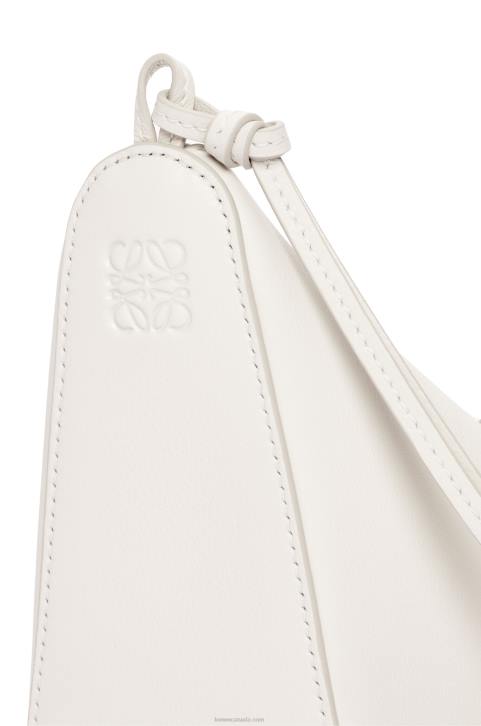 Loewe Mini Hammock Hobo bag in classic calfskin 688V324 Women Soft White