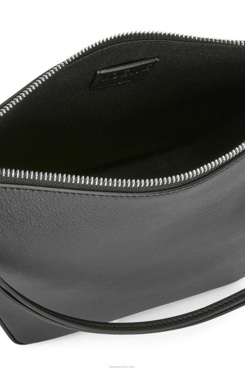 Loewe Mini Hammock Hobo bag in classic calfskin 688V329 Women Black