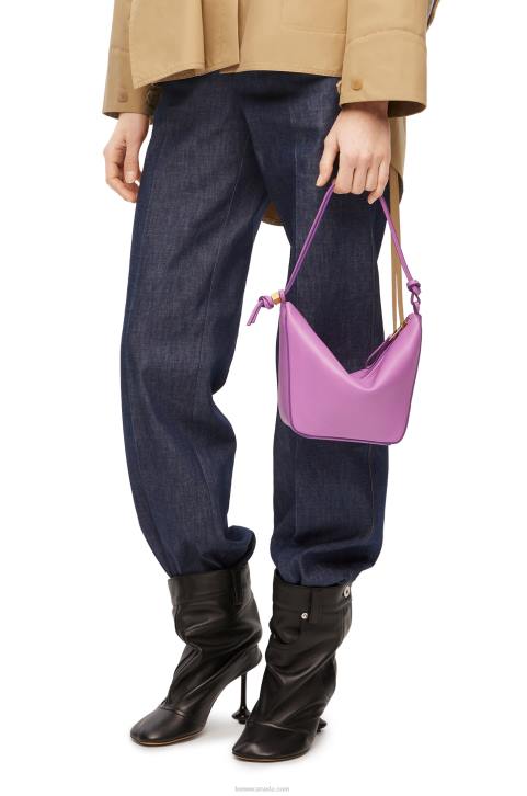 Loewe Mini Hammock Hobo bag in classic calfskin 688V332 Women Rockrose