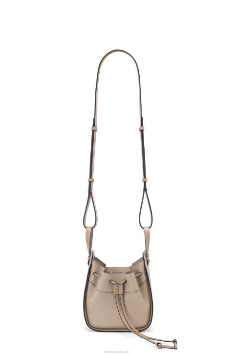 Loewe Mini Hammock drawstring in soft grained calfskin 688V289 Women Sand