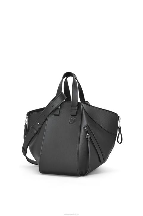 Loewe Small Hammock bag in classic calfskin 688V341 Women Black