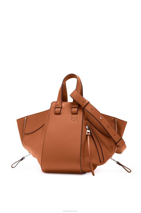 Loewe Small Hammock bag in classic calfskin 688V469 Women Tan