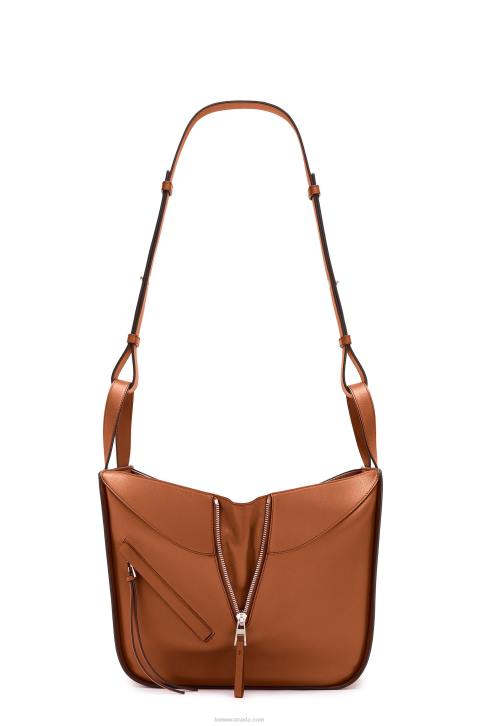 Loewe Small Hammock bag in classic calfskin 688V469 Women Tan