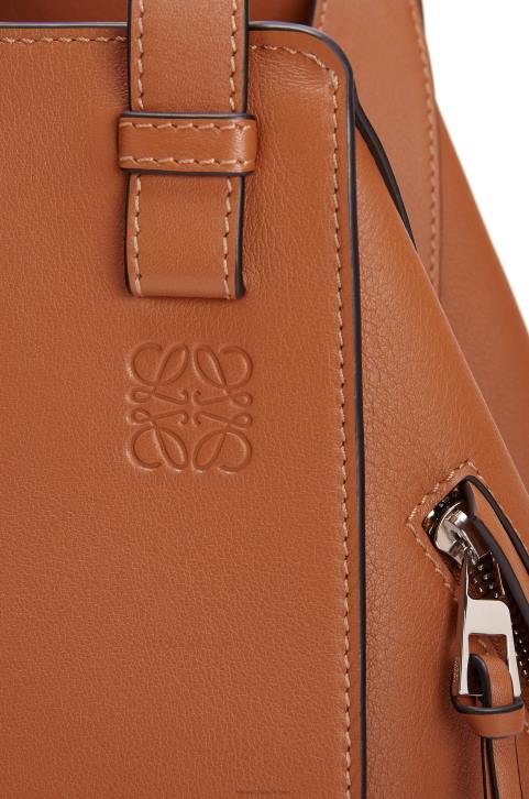 Loewe Small Hammock bag in classic calfskin 688V469 Women Tan