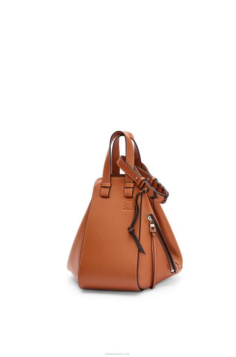 Loewe Small Hammock bag in classic calfskin 688V469 Women Tan