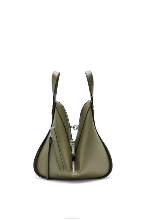 Loewe Small Hammock bag in classic calfskin 688V524 Women Avocado Green