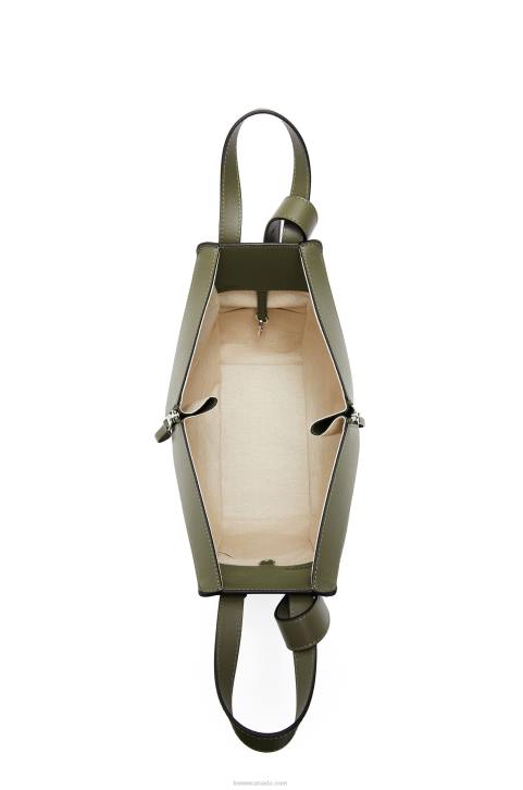 Loewe Small Hammock bag in classic calfskin 688V524 Women Avocado Green