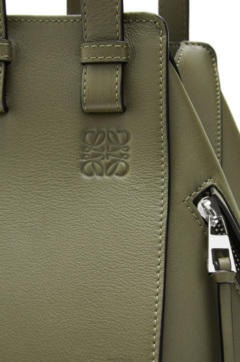Loewe Small Hammock bag in classic calfskin 688V524 Women Avocado Green