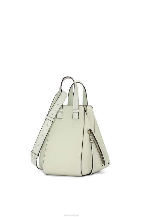 Loewe Small Hammock bag in soft grained calfskin 688V370 Women Light Celadon